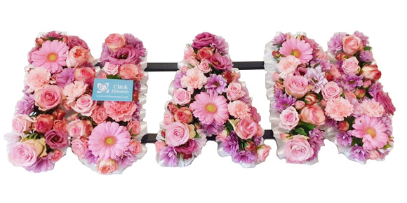 Nan - Mixed Floral Letters
