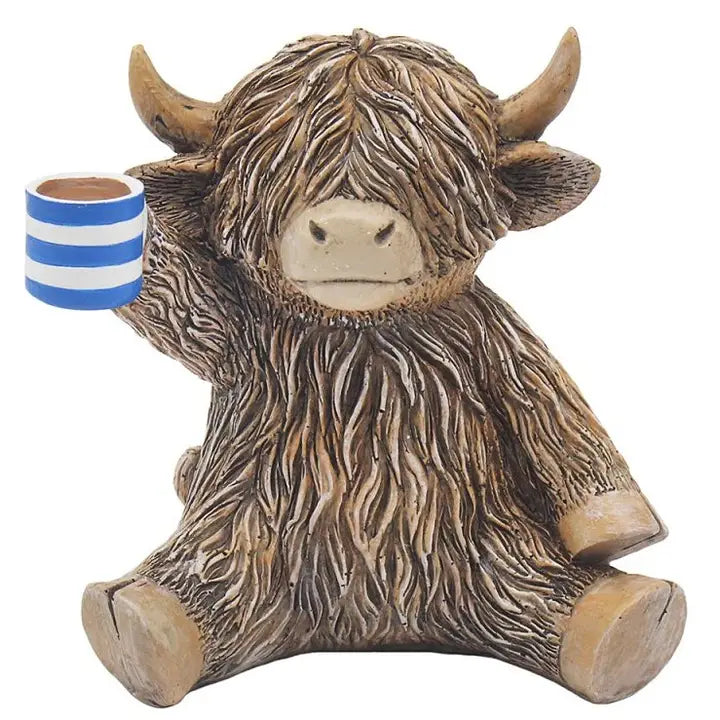 Highland Cow Cuppa - Click Flowers UK | Fresh Flower Bouquet Delivery in Spalding, Lincolnshire