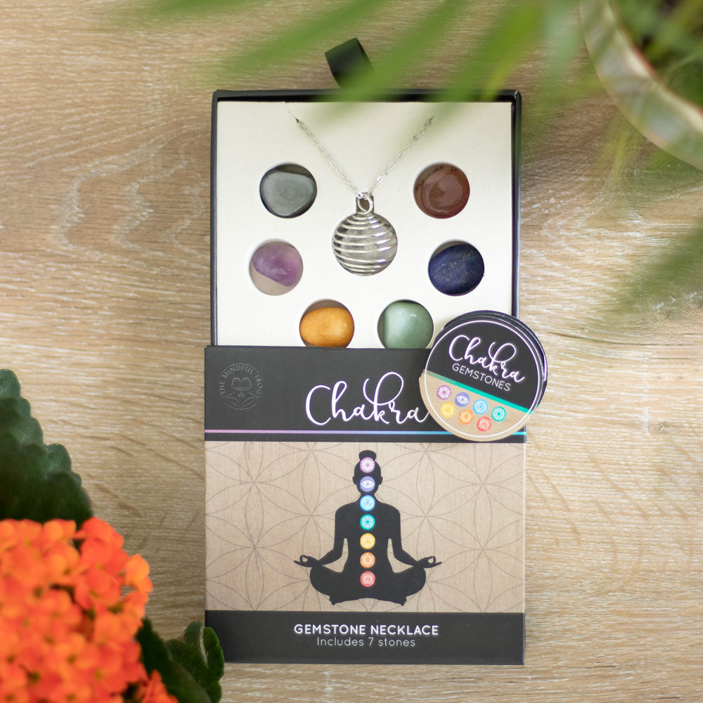 Chakra Gemstone Crystal Healing Necklace Kit - Click Flowers UK | Fresh Flower Bouquet Delivery in Spalding, Lincolnshire