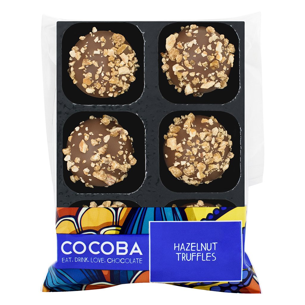 Hazelnut Chocolate Truffles (6 Truffles) - Click Flowers UK | Fresh Flower Bouquet Delivery in Spalding, Lincolnshire