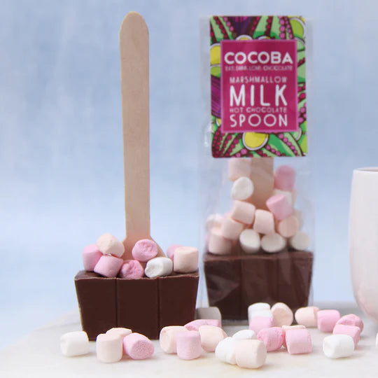Marshmallow Milk Hot Chocolate Spoon - Click Flowers UK | Fresh Flower Bouquet Delivery in Spalding, Lincolnshire