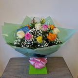 Mixed Rose Bouquet - Rainbow Theme - Click Flowers UK | Fresh Flower Bouquet Delivery in Spalding, Lincolnshire