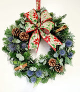 Oasis - Christmas Wreath - Nutcracker - Fresh - Click Flowers UK | Fresh Flower Bouquet Delivery in Spalding, Lincolnshire