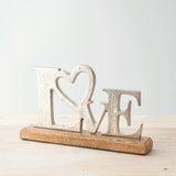 Love Wooden Plaque, 28cm - Click Flowers UK | Fresh Flower Bouquet Delivery in Spalding, Lincolnshire