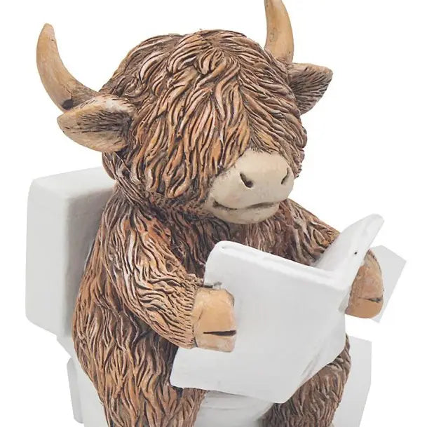 Highland Cow Loo Time - Click Flowers UK | Fresh Flower Bouquet Delivery in Spalding, Lincolnshire