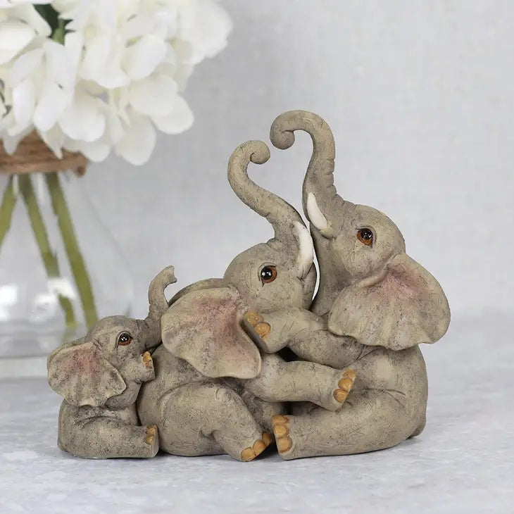 Elephant Family Ornament - Click Flowers UK | Fresh Flower Bouquet Delivery in Spalding, Lincolnshire