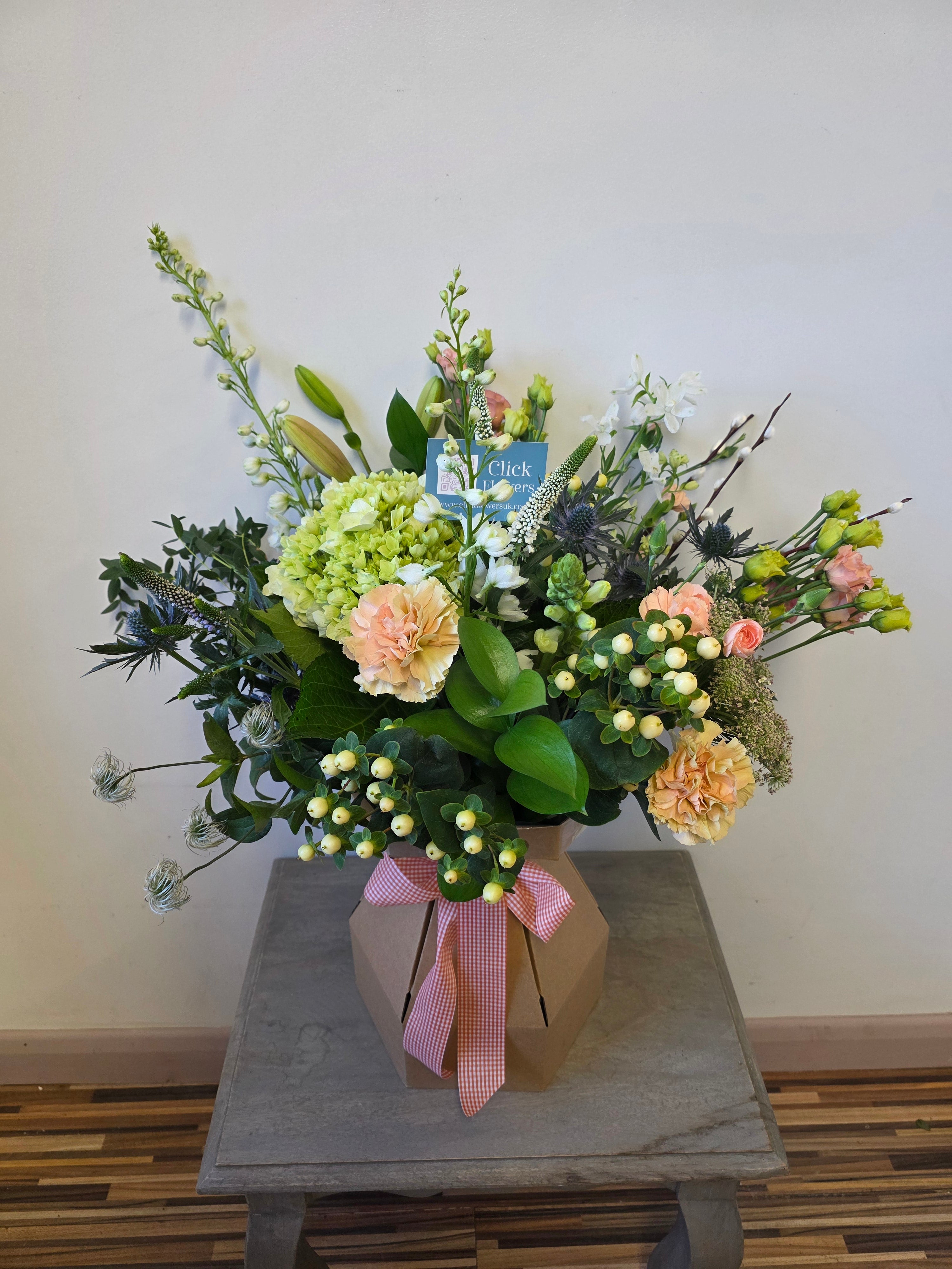 Peach sorbet bouquet - Click Flowers UK | Fresh Flower Bouquet Delivery in Spalding, Lincolnshire