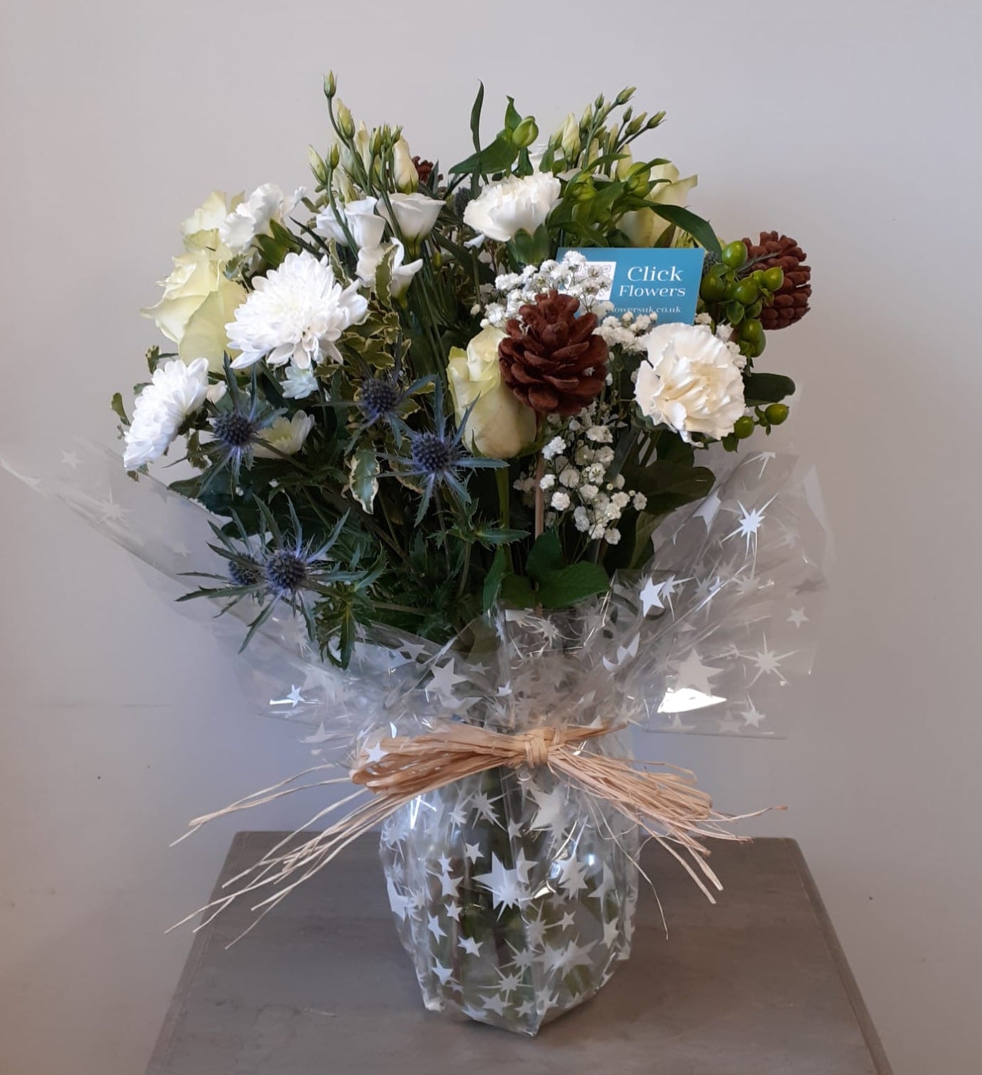 Snowy Christmas - Click Flowers UK | Fresh Flower Bouquet Delivery in Spalding, Lincolnshire