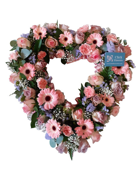 Mixed Floral Open Heart