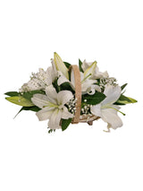 Lily Basket Arrangement - Click Flowers UK | Fresh Flower Bouquet Delivery in Spalding, Lincolnshire