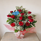 Luxury Romantic Large Head Red Rose Bouquet - Click Flowers UK | Fresh Flower Bouquet Delivery in Spalding, Lincolnshire