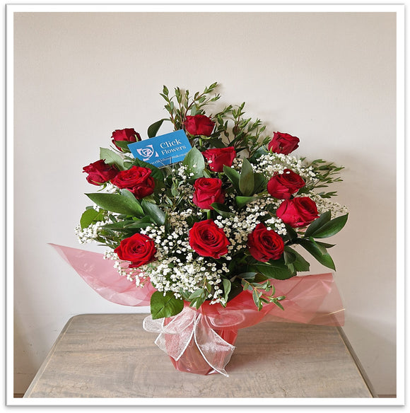 International Ladies Day Luxury Romantic Large Head Red Rose Bouquet