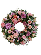 Mixed Floral Wreath - Click Flowers UK | Fresh Flower Bouquet Delivery in Spalding, Lincolnshire