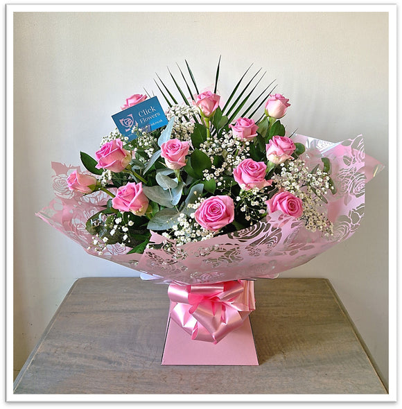 Pink Rose Romance Bouquet