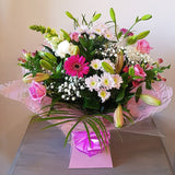 Raspberry Ripple Selection Bouquet - Click Flowers UK | Fresh Flower Bouquet Delivery in Spalding, Lincolnshire