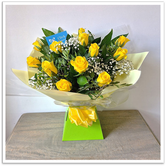 Sunshine Mother's Day Yellow Rose Bouquet